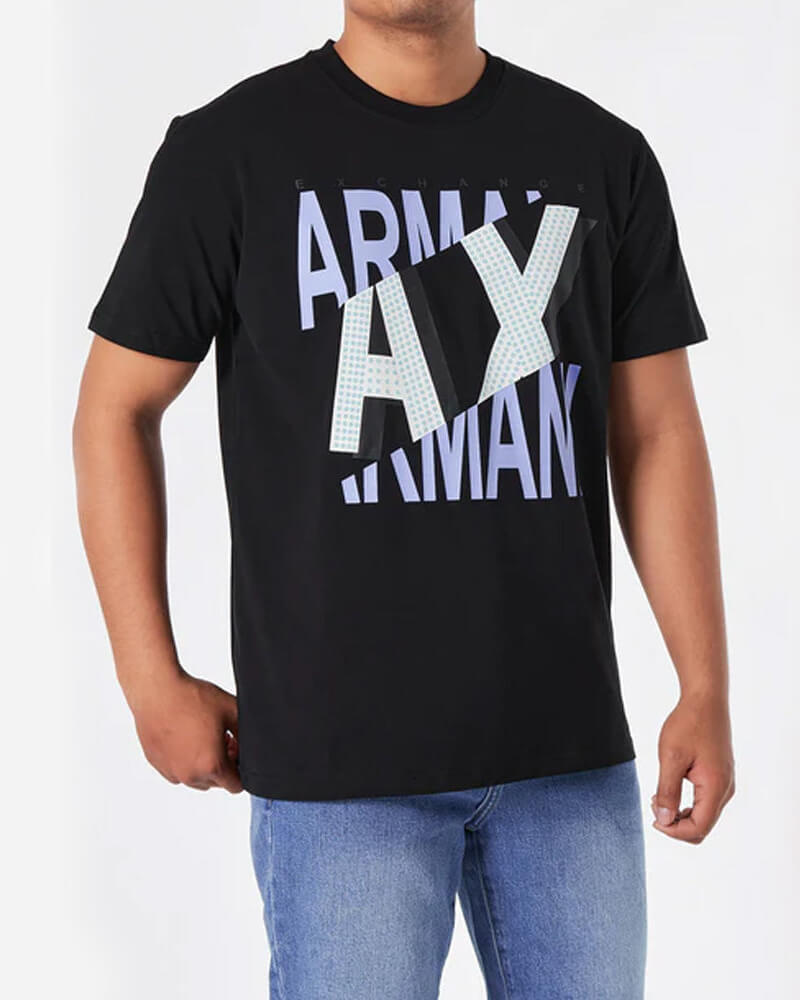 AX PRINTED GRAPHIC TEE - BLACK