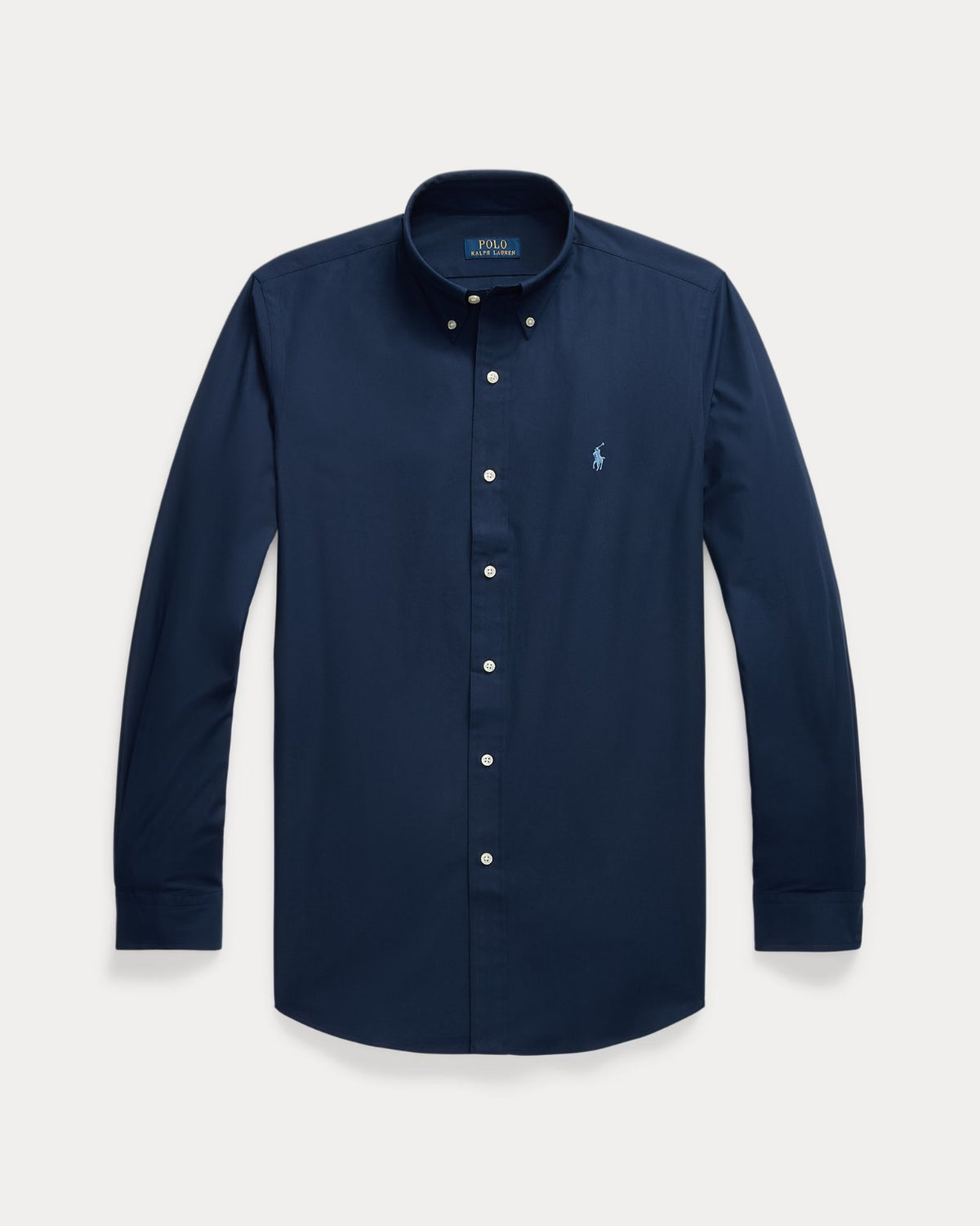 POLO RL BUTTON DOWN REGULAR FIT COTTON SHIRT-NAVY