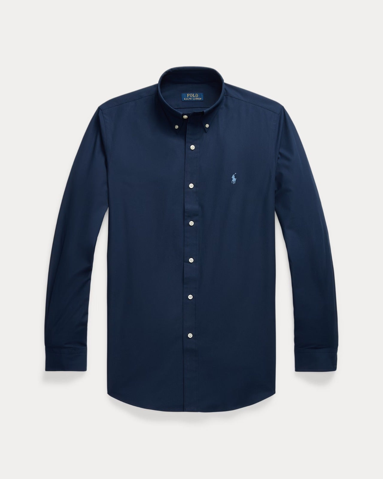 POLO RL BUTTON DOWN REGULAR FIT COTTON SHIRT-NAVY