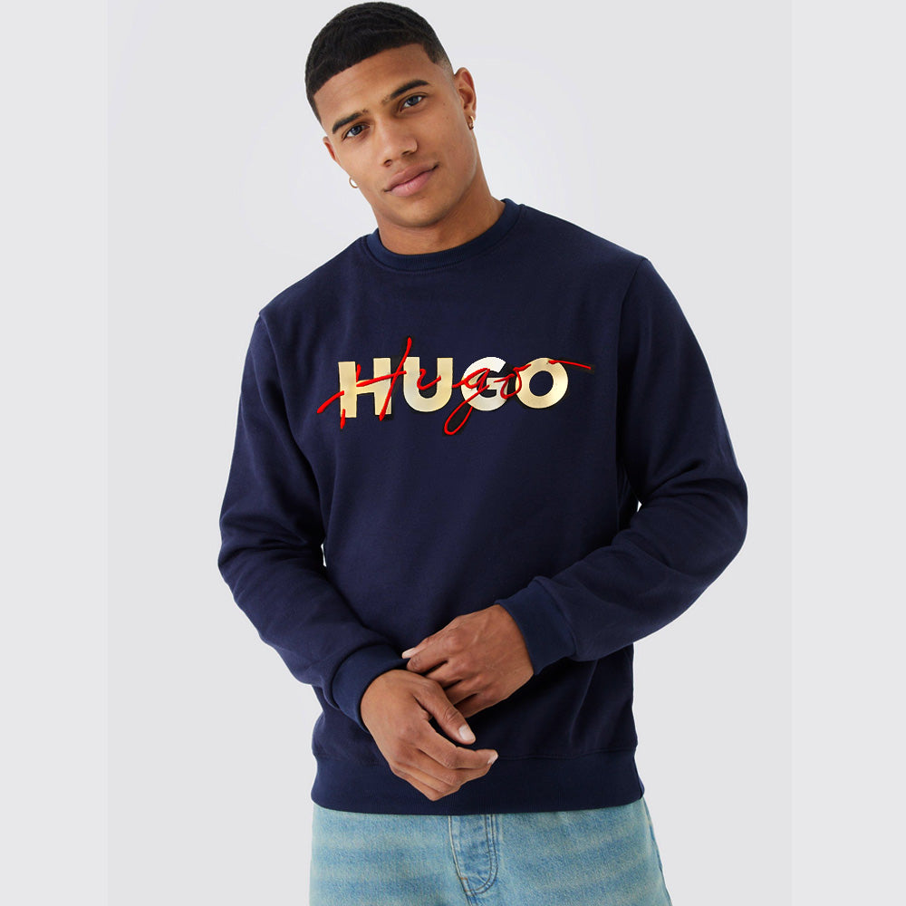 HU - Men 'NAVY' FLEES SWEATSHIRT