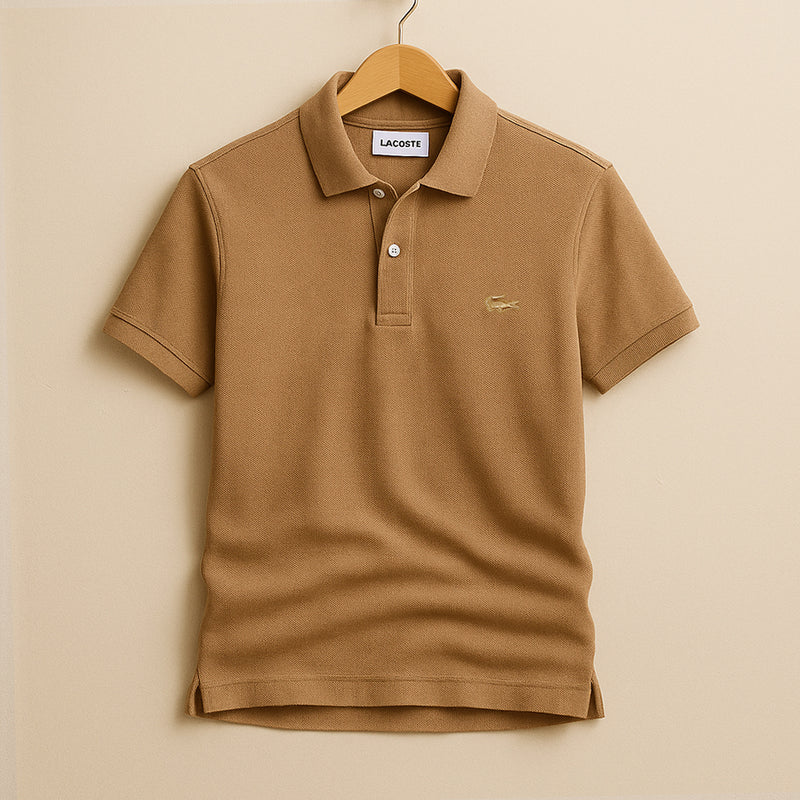Lac Men's Classic Fit Original L.12.12 brown Polo