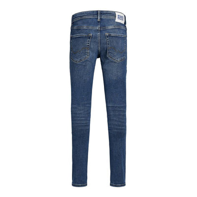 BOYS BLUE SKINNY FIT RIPPED JEANS