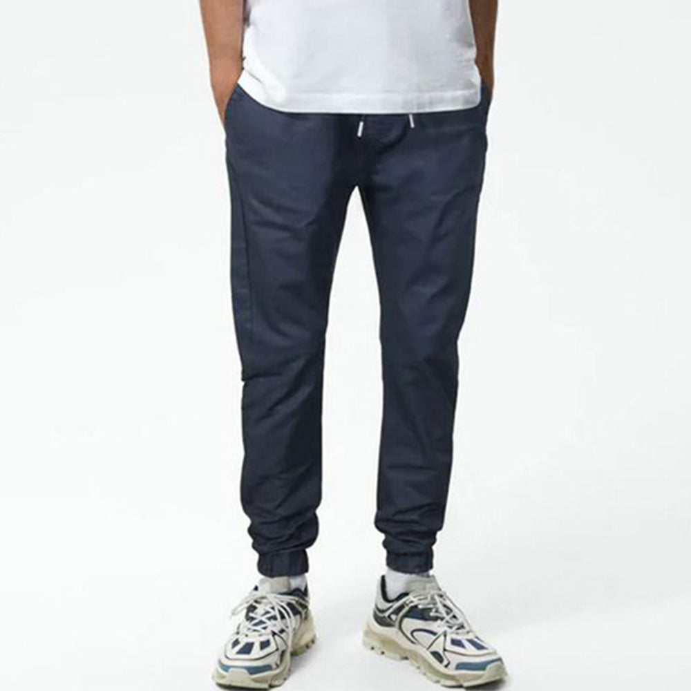 ZRA  cotton strech cargo trousers-NAVY