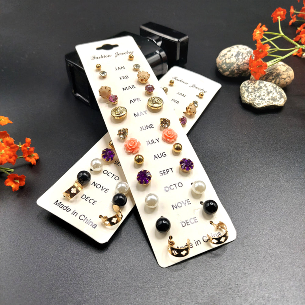 Trendy  Earrings Tops PACK OF 12