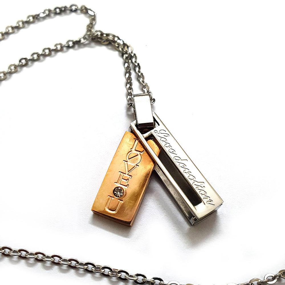 Love Intersect Pendant Necklace 716