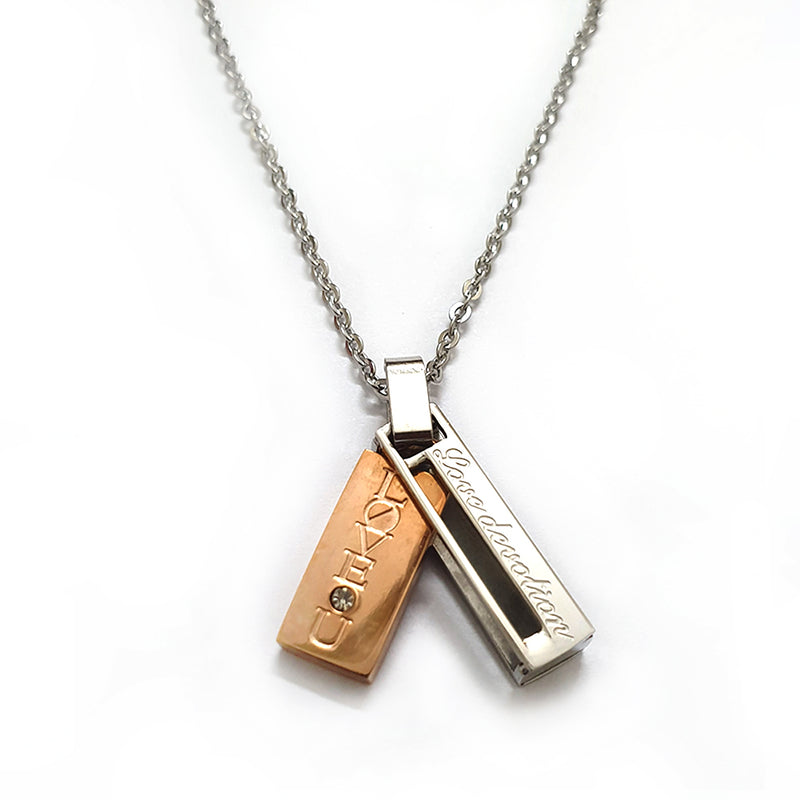 Love Intersect Pendant Necklace 716