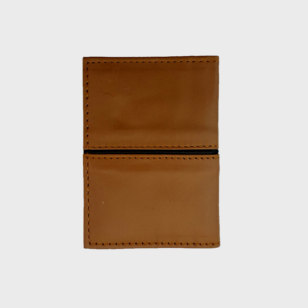 GENUINE PULL UP LEATHER DARK BROWN MINI WALLET