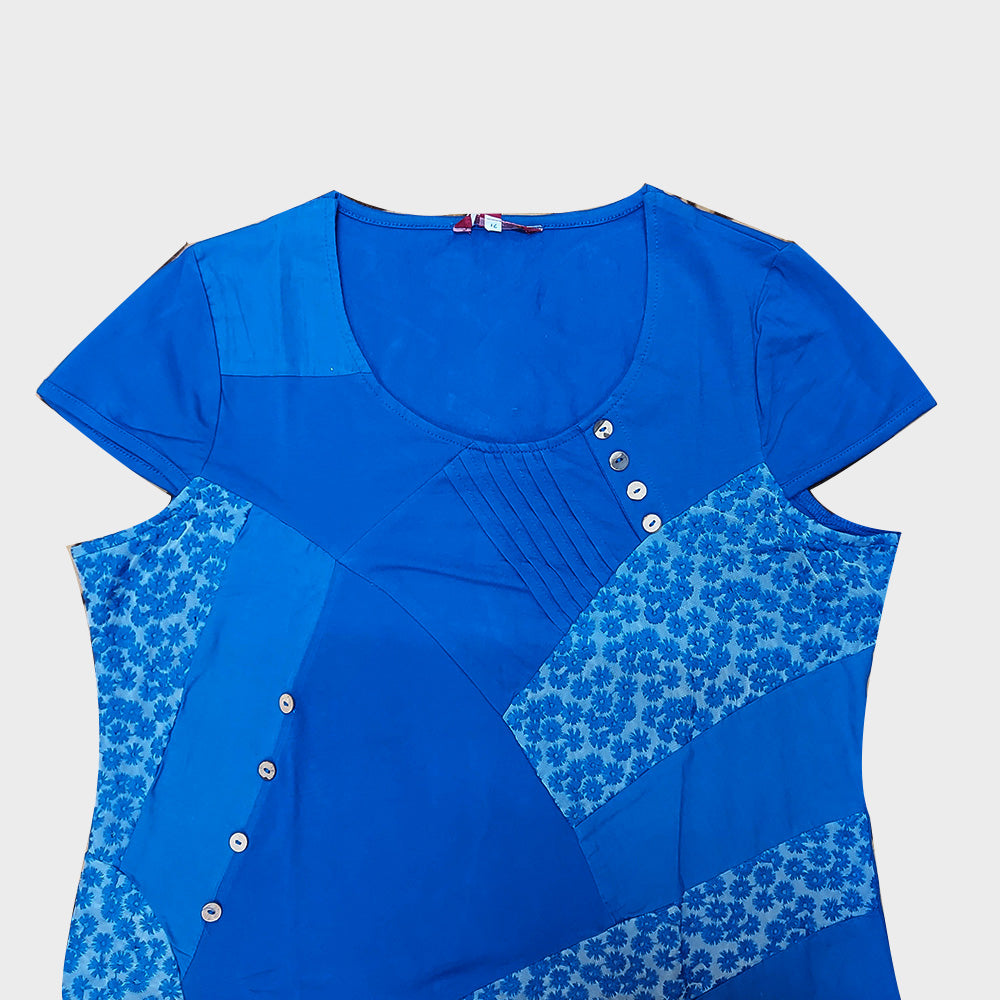 WOMEN UP SIZE CAP SLEEVE TOP