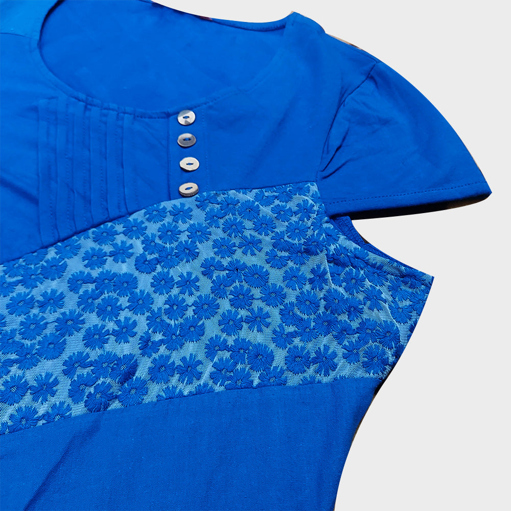 WOMEN UP SIZE CAP SLEEVE TOP