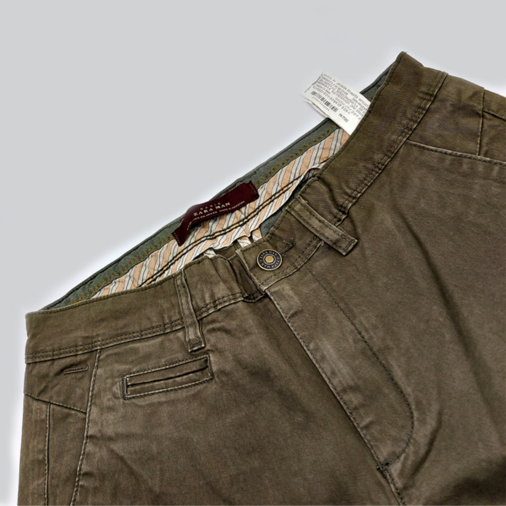 ZR OLIVE  stretch  cotton pant