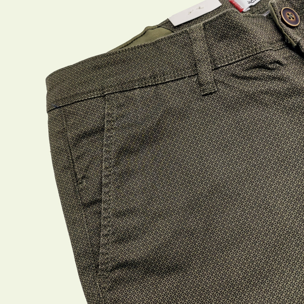 J J SLIM ORGANIC COTTON TEXTURED CHINO