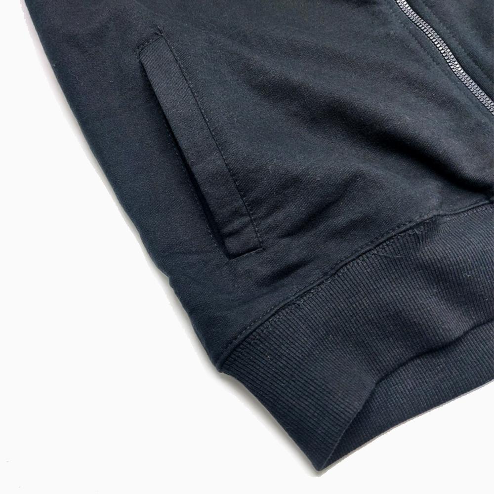 ZELG FLEES AND FAUX LEATHER BOMBAR JACKET