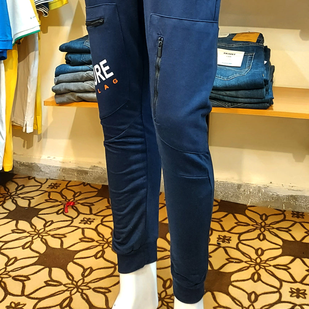 ZELG FASHION NAVY CARGO JOGGER TROUSER