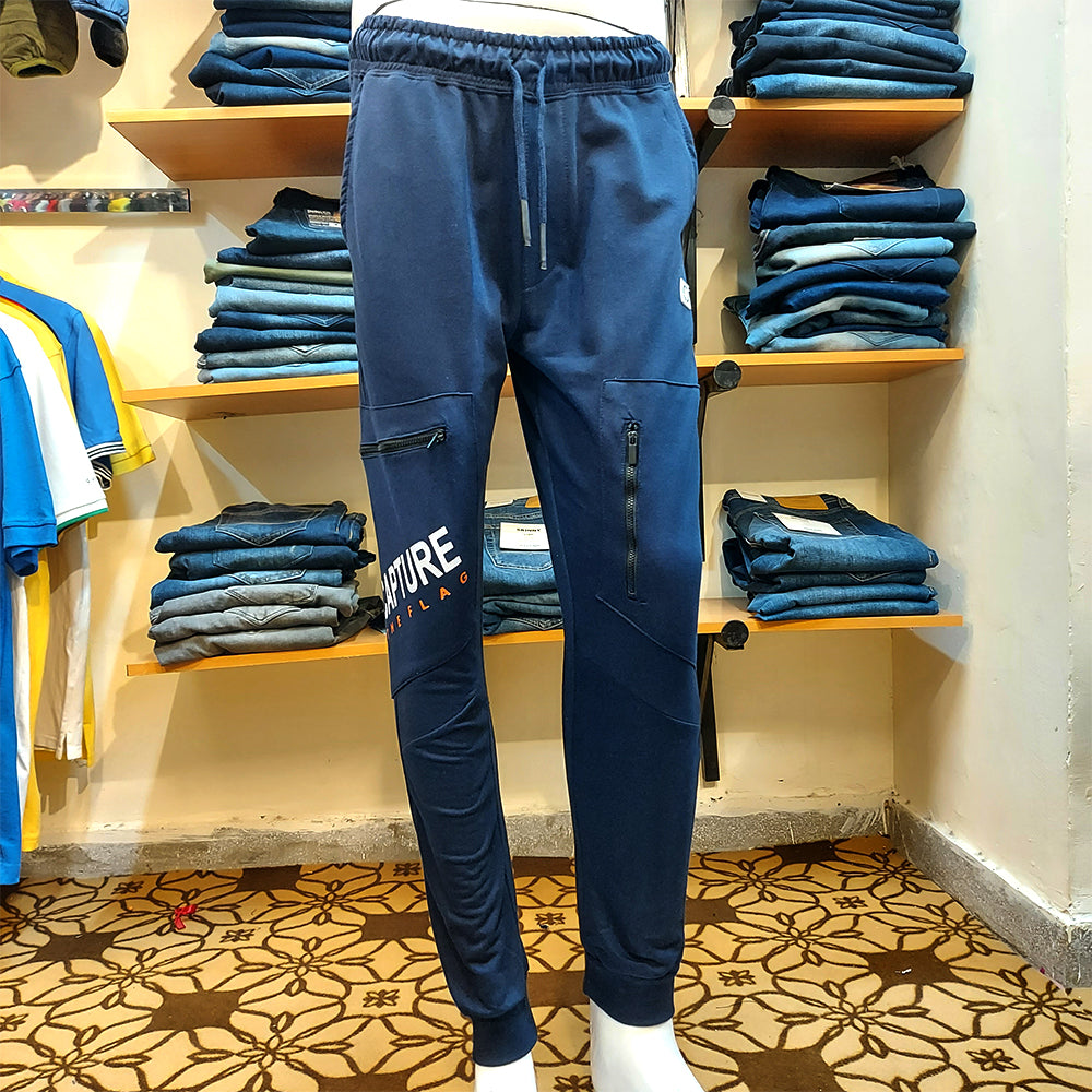 ZELG FASHION NAVY CARGO JOGGER TROUSER