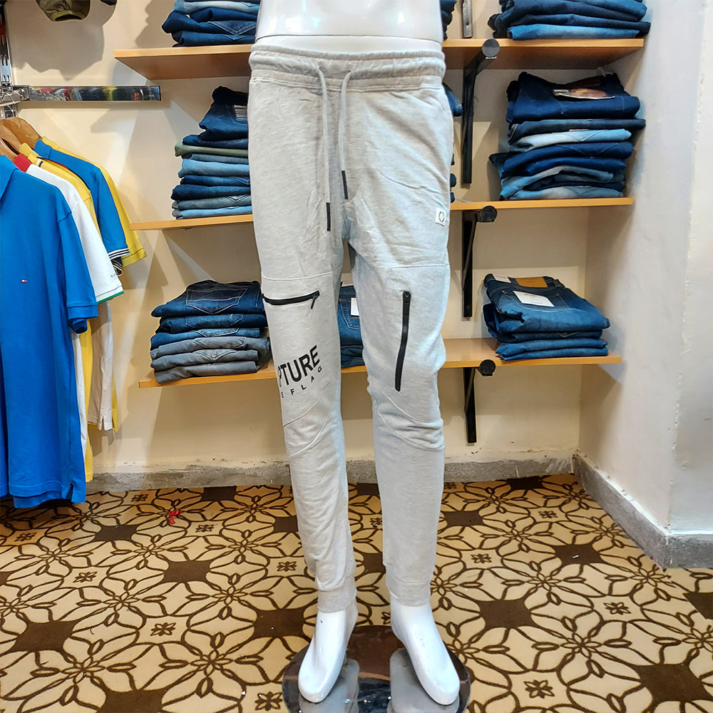 ZELG FASHION GREY CARGO JOGGER TROUSER