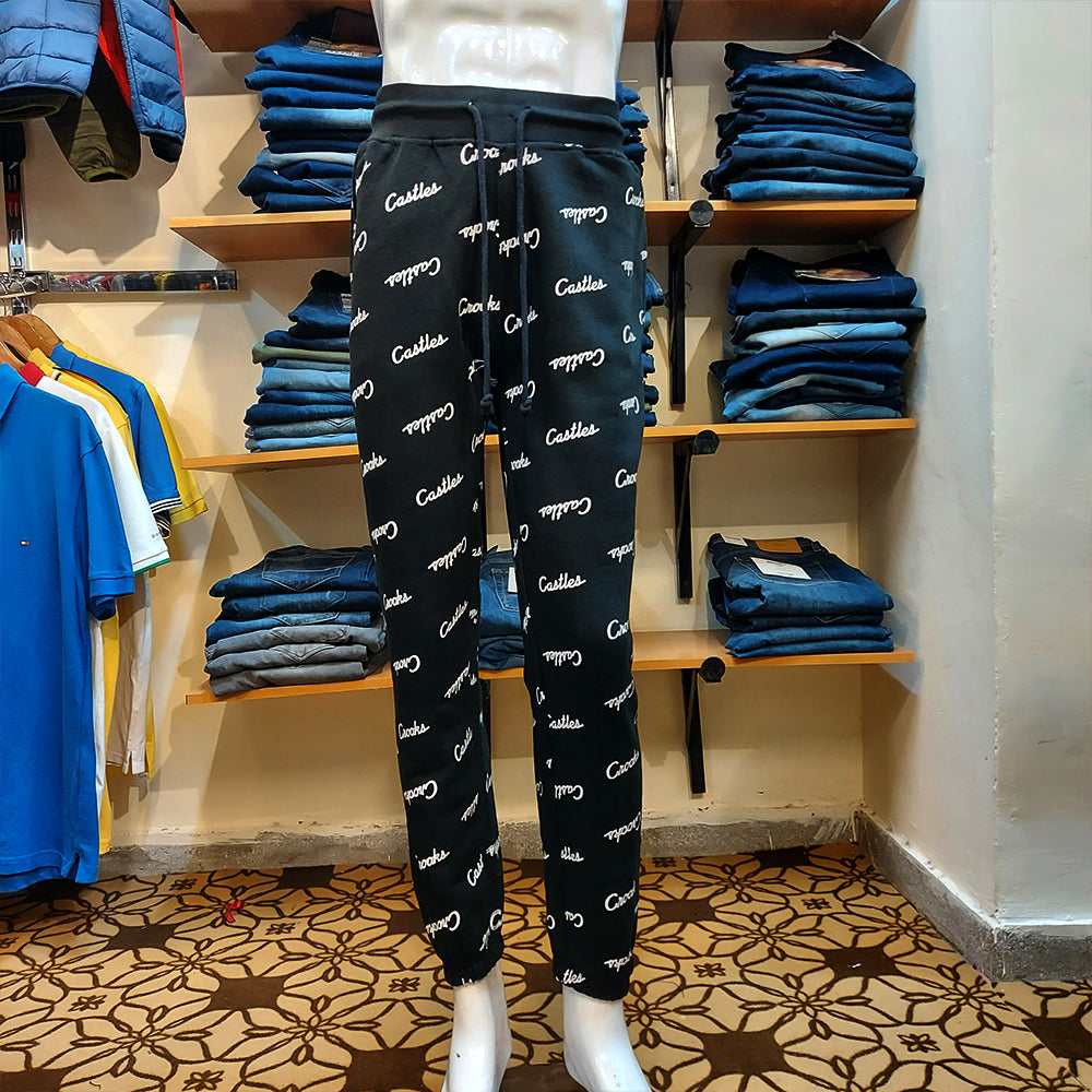 C&amp;C FLEECE TEXT JOGGER TROUSER