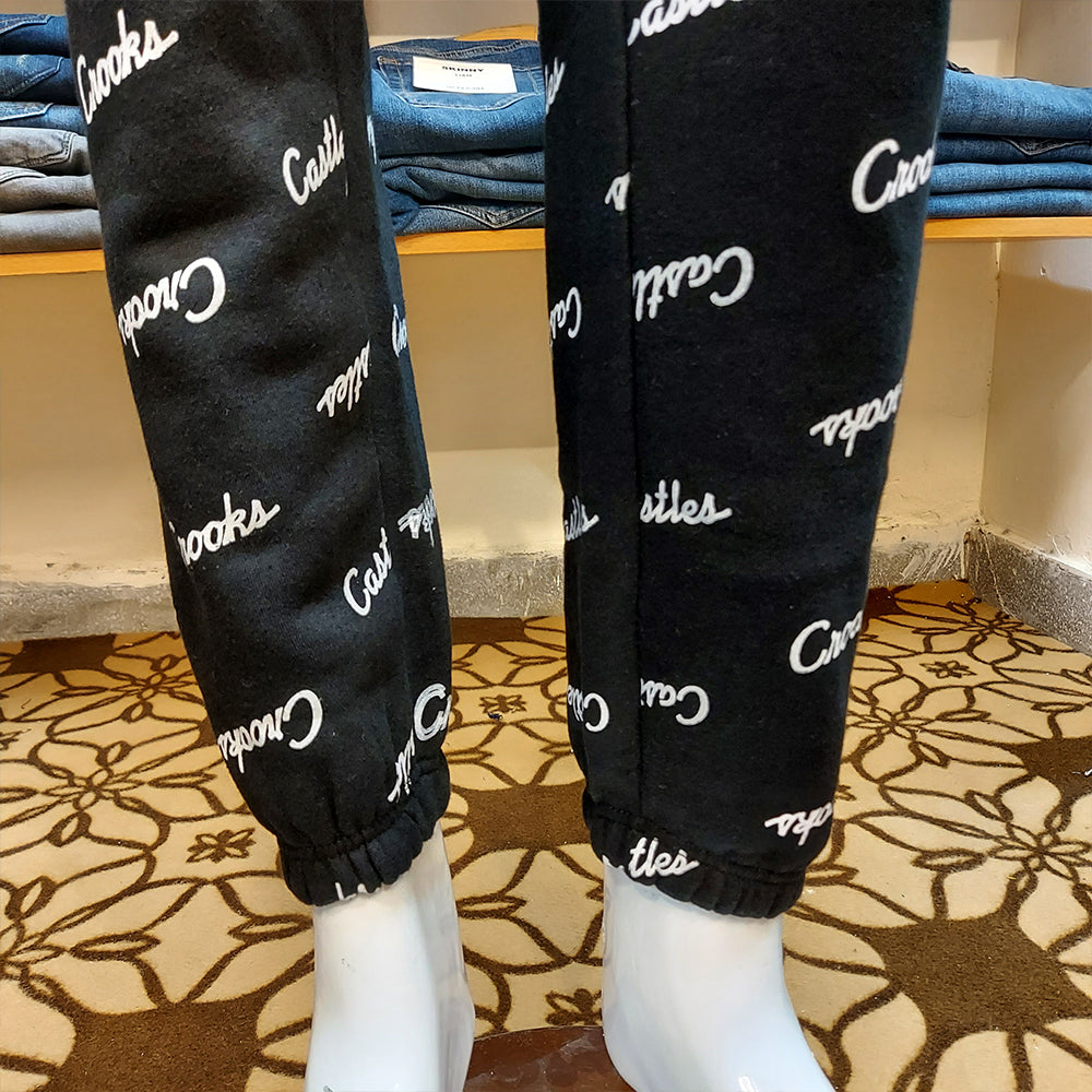 C&C FLEECE TEXT JOGGER TROUSER