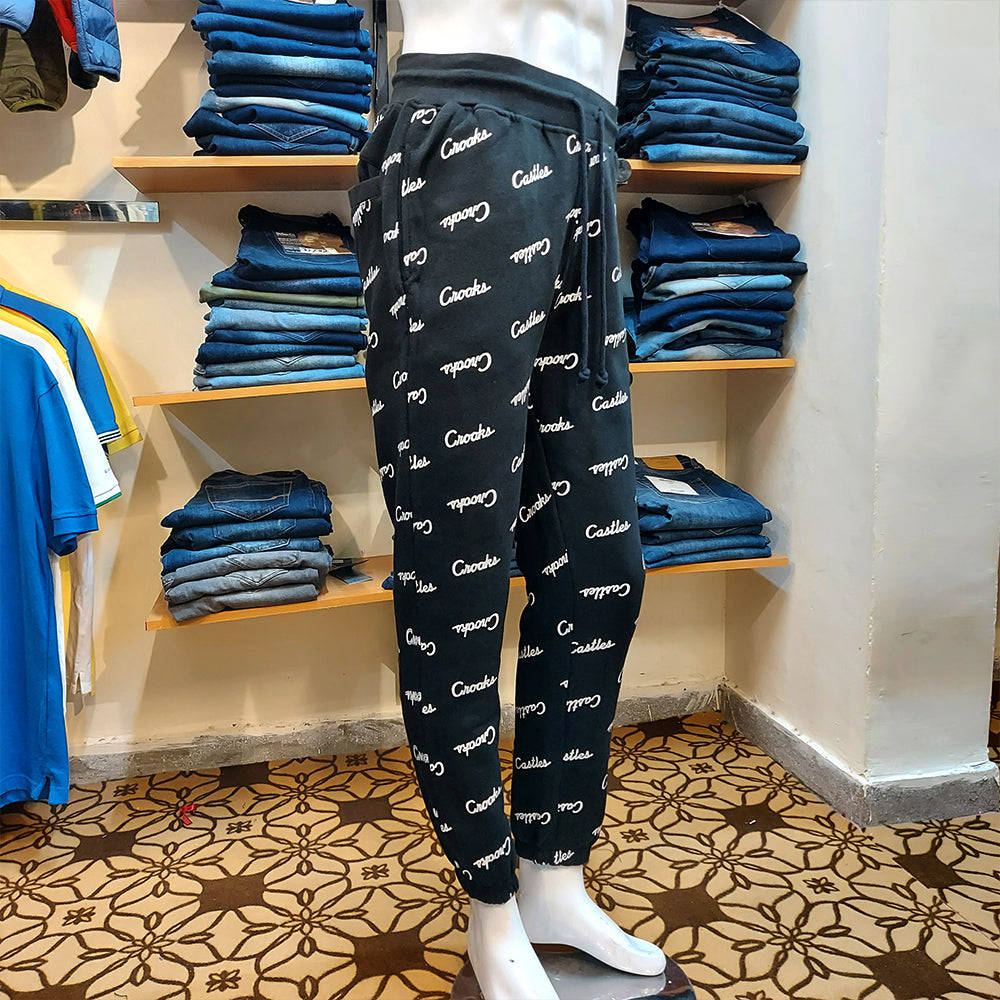 C&C FLEECE TEXT JOGGER TROUSER
