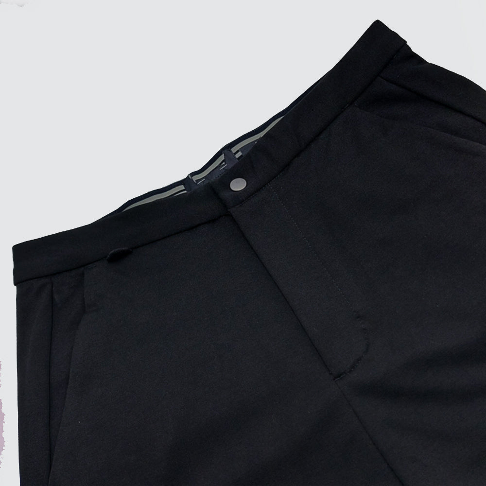 P&B POWER STRETCH SLIM FIT BLACK CHINO TROUSER
