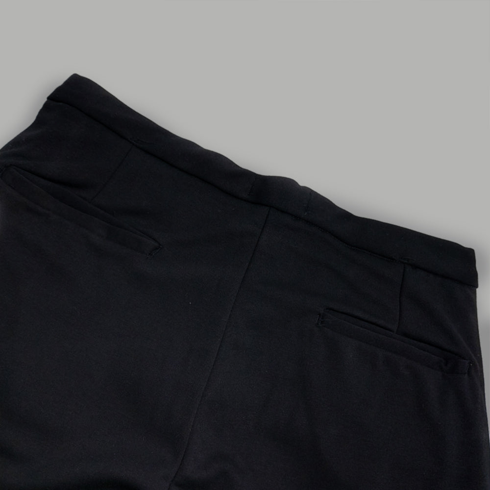 P&B POWER STRETCH SLIM FIT BLACK CHINO TROUSER