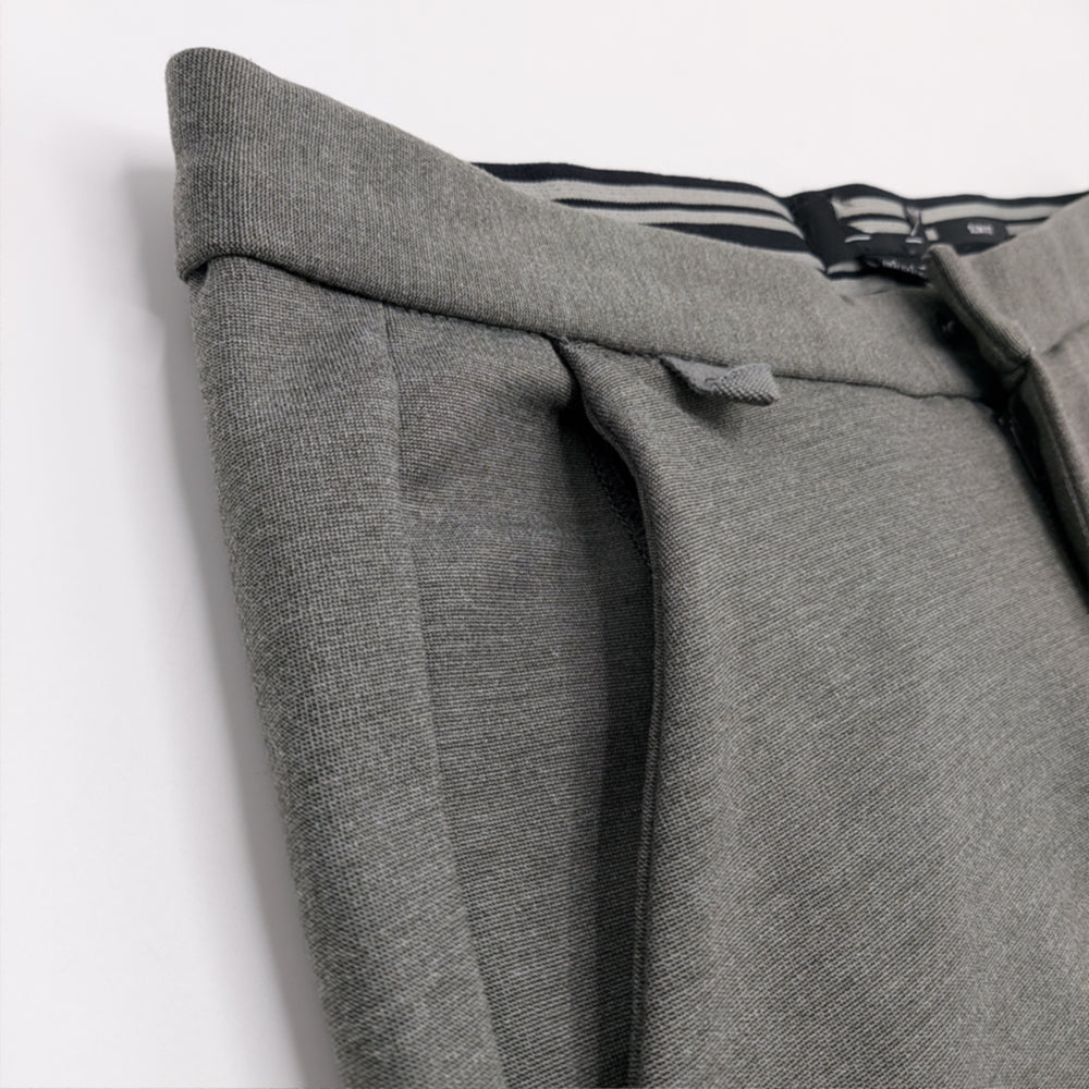 P&B POWER STRETCH SLIM FIT GREY CHINO TROUSER