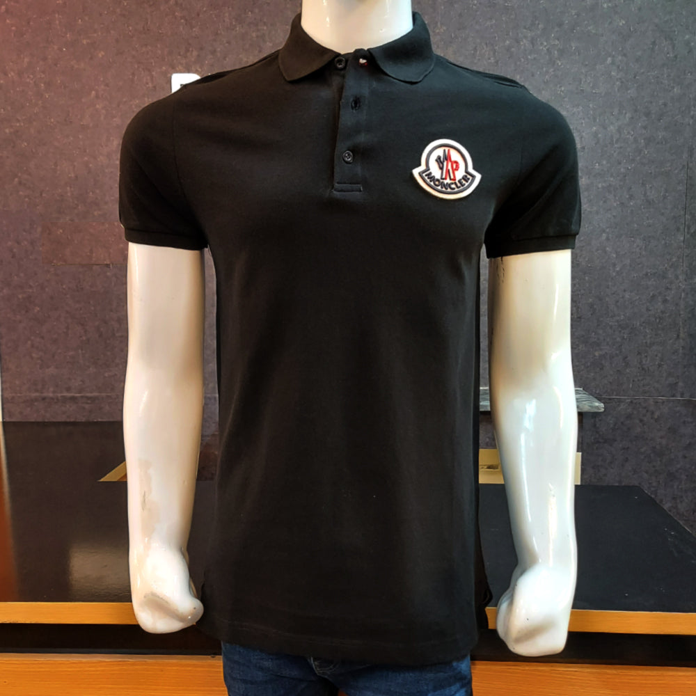 MON  Logo Polo Shirt-Black