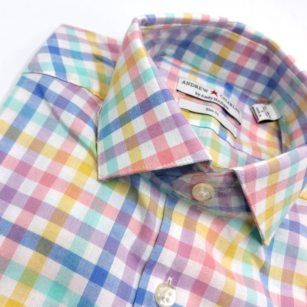 CHARLES ANDRW PREMIUM COTTON CHECK SHIRT