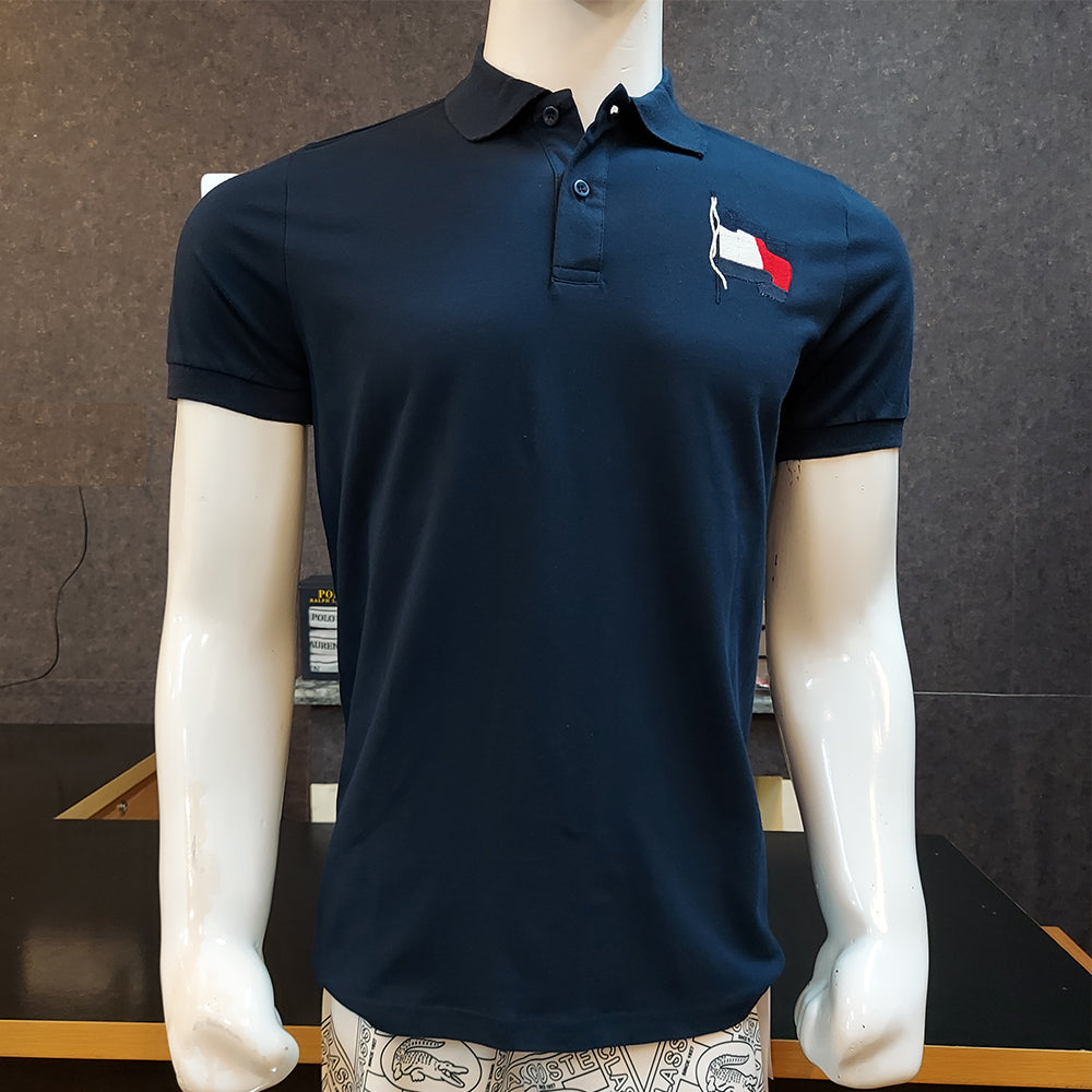 TH PREMIUM SIGNATURE FLAG NAVY POLO