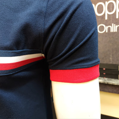 TH PREMIUM STRIPTED NAVY POLO