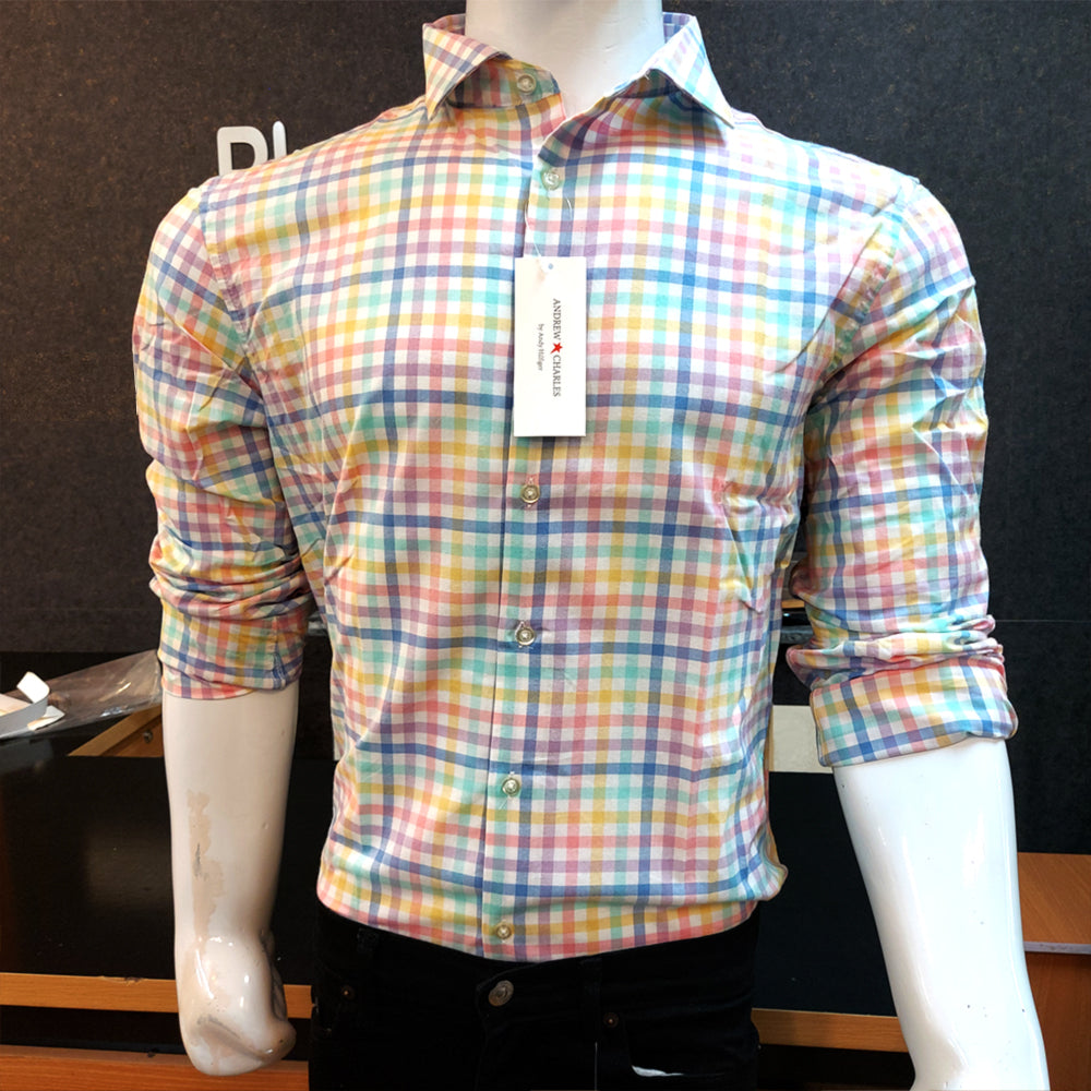 CHARLES ANDRW PREMIUM COTTON CHECK SHIRT