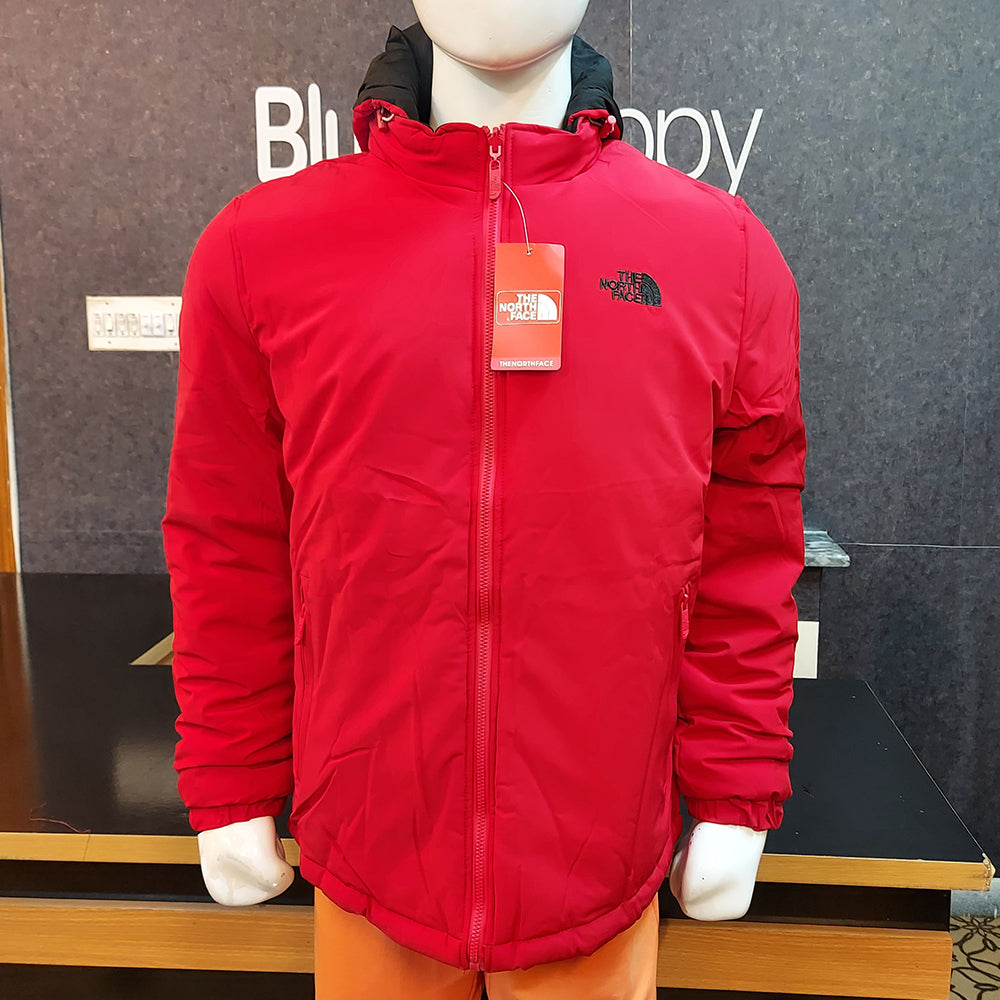 NRTH FCE PADED 2 SIDED HOOD JACKET-RED & BLACK