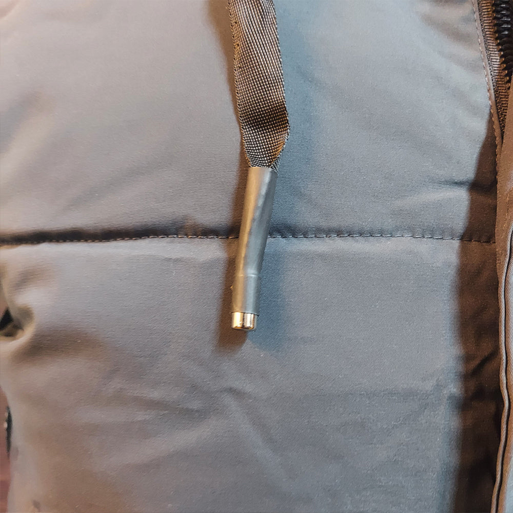 OFF WHITE EXCLUSIVE QUILTED SLEEVELESS JACKET-SKY GREY