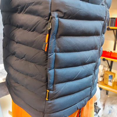 AD EXCLUSIVE QUILTED SLEEVELESS JACKET-NAVY