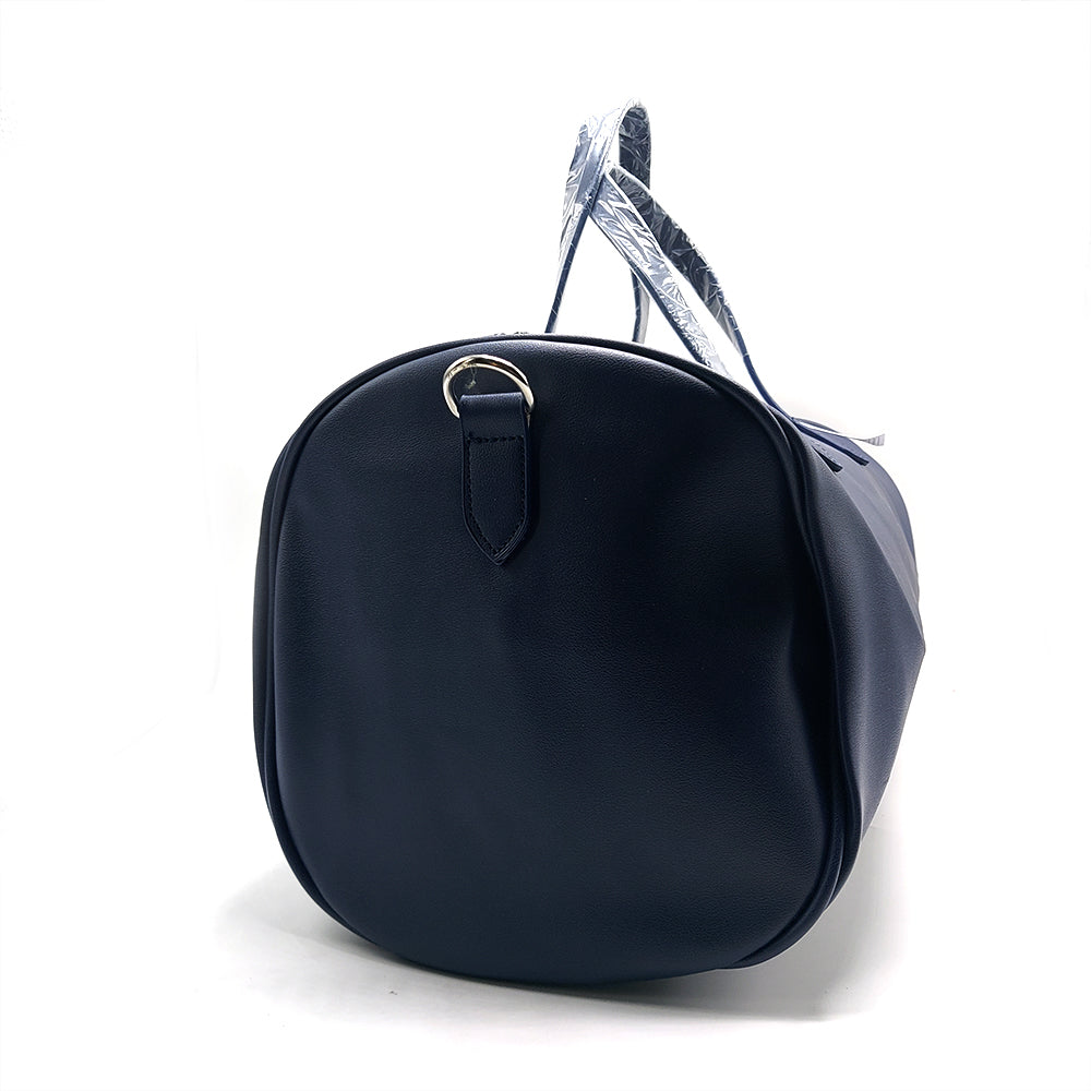 LAC  DUFFEL LEATHER BAG 224-102 -NAVY