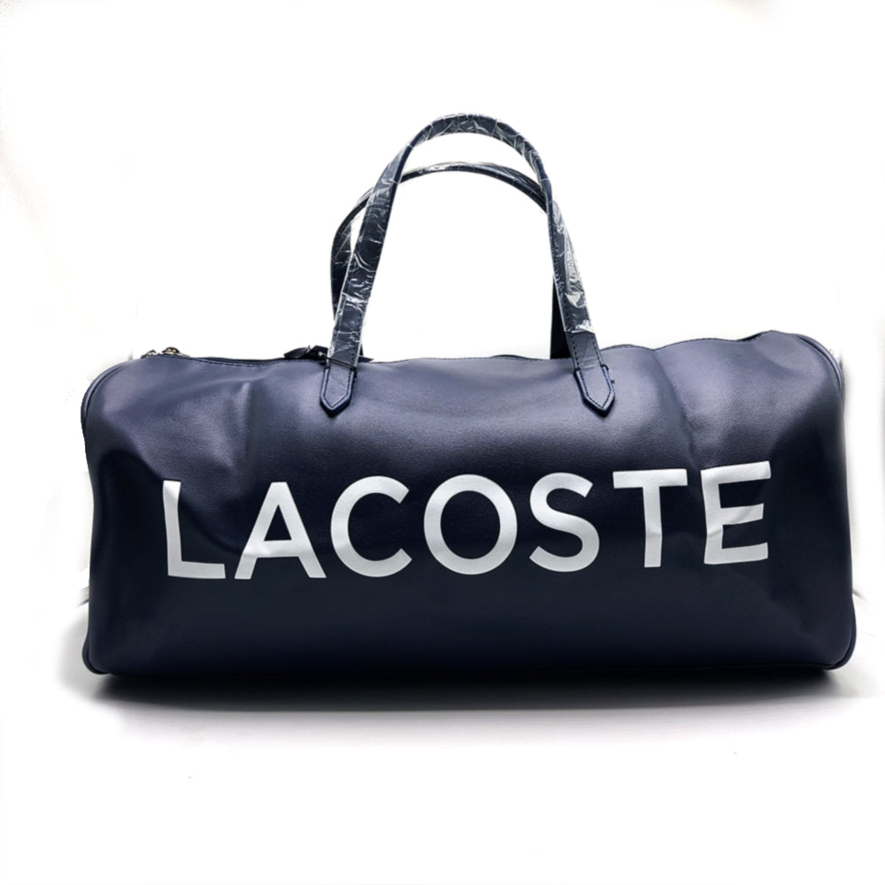 LAC  DUFFEL LEATHER BAG 224-102 -NAVY