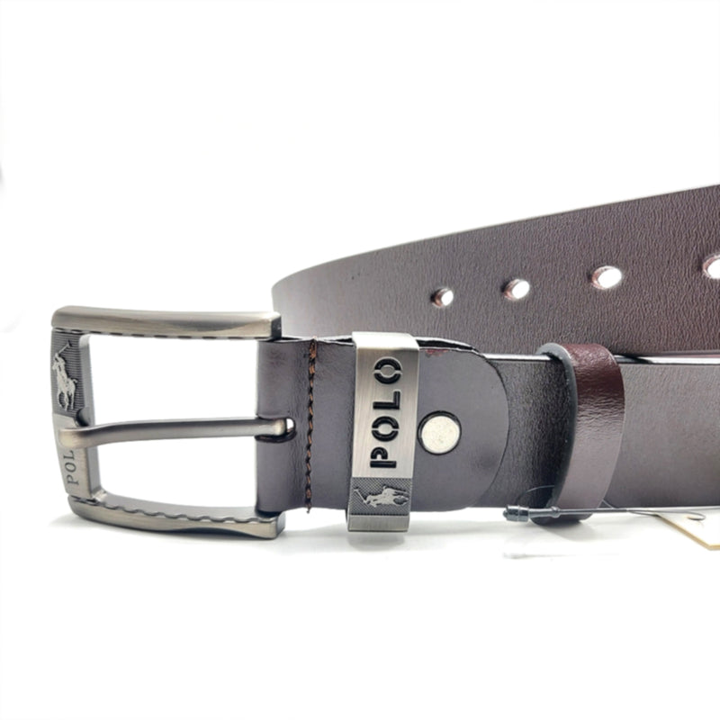 POLO RL LEATHER BROWN  BELT  2358-320