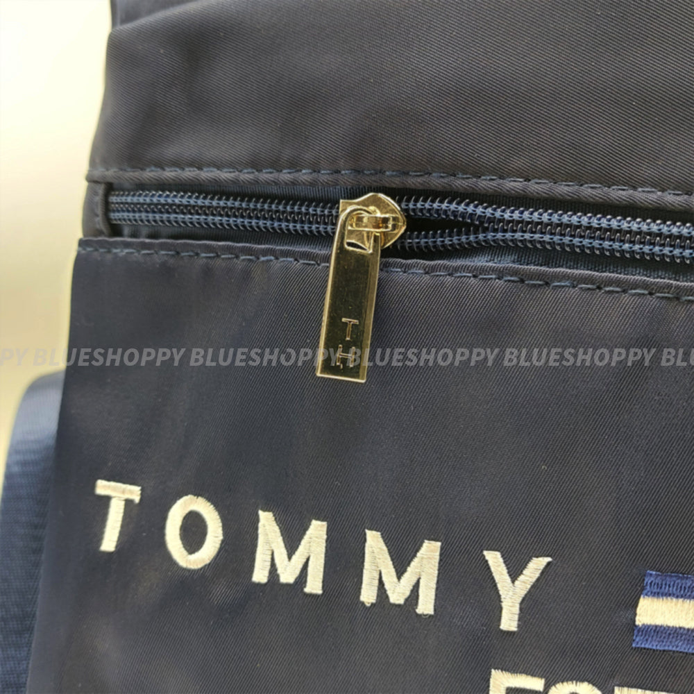 TOMY HILFGR BACKPACK  224-105- NAVY