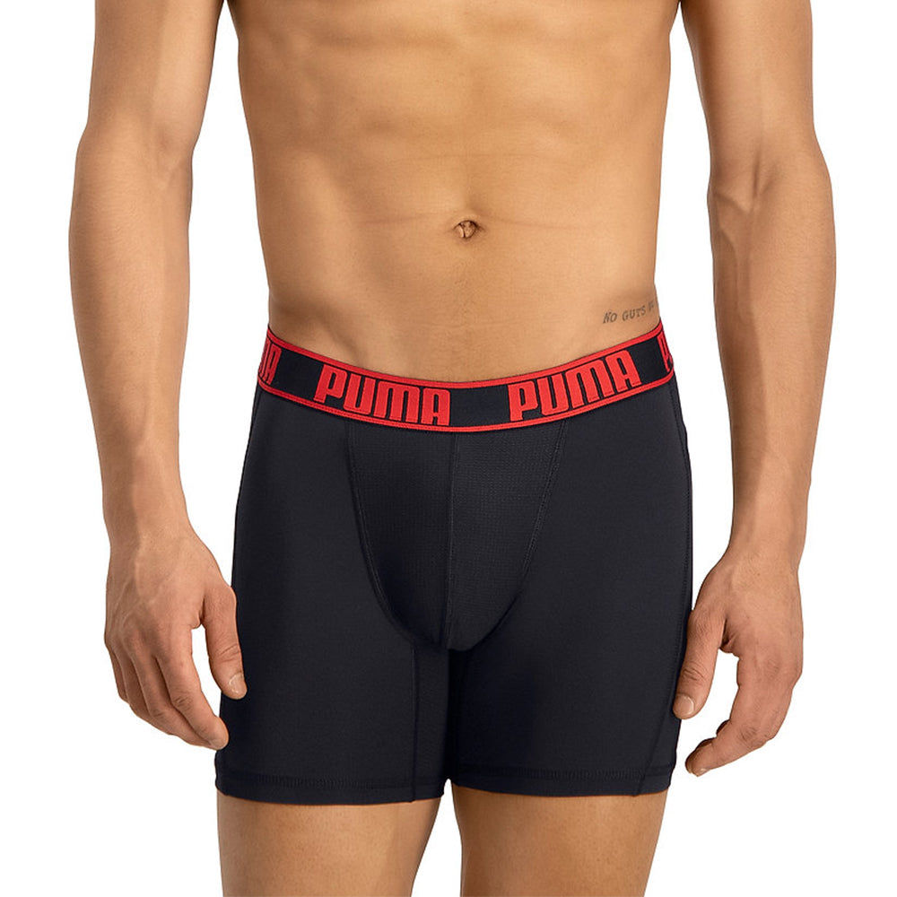Pack of 2 stretch cotton boxers with signature waistband