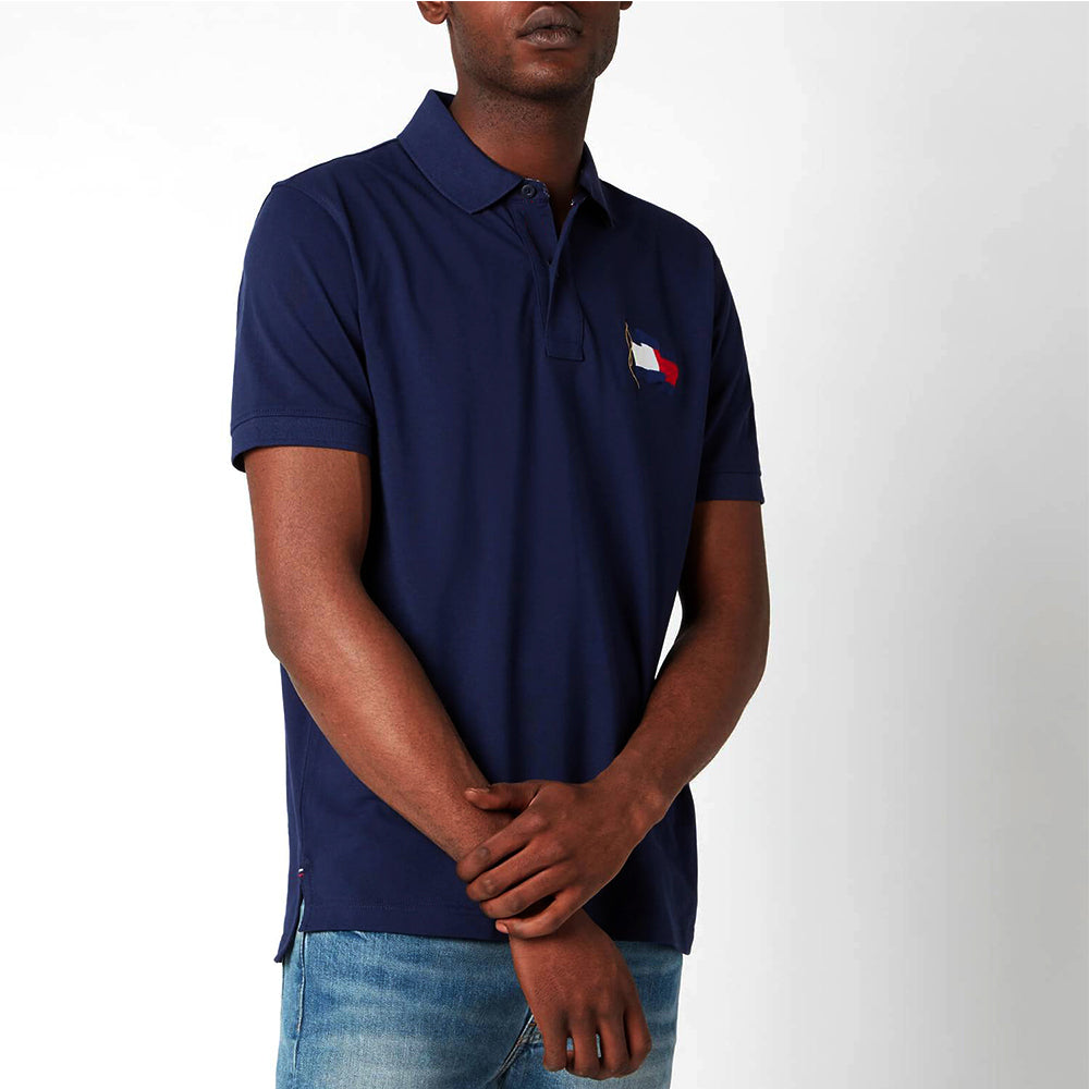 TH PREMIUM SIGNATURE FLAG NAVY POLO