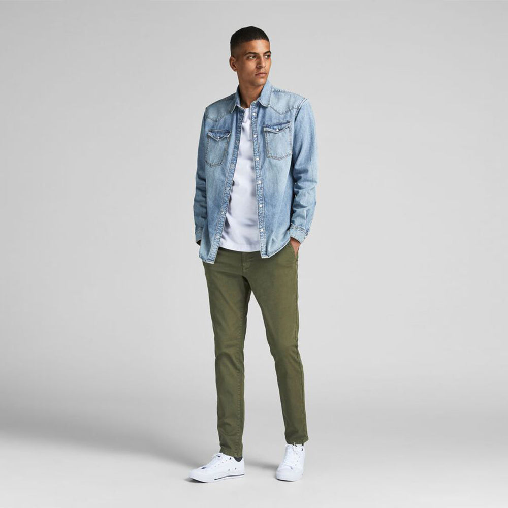 J J SLIM ORGANIC COTTON CHINO