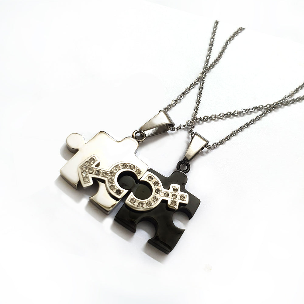 Puzzle Daimond Pendant Necklace 710