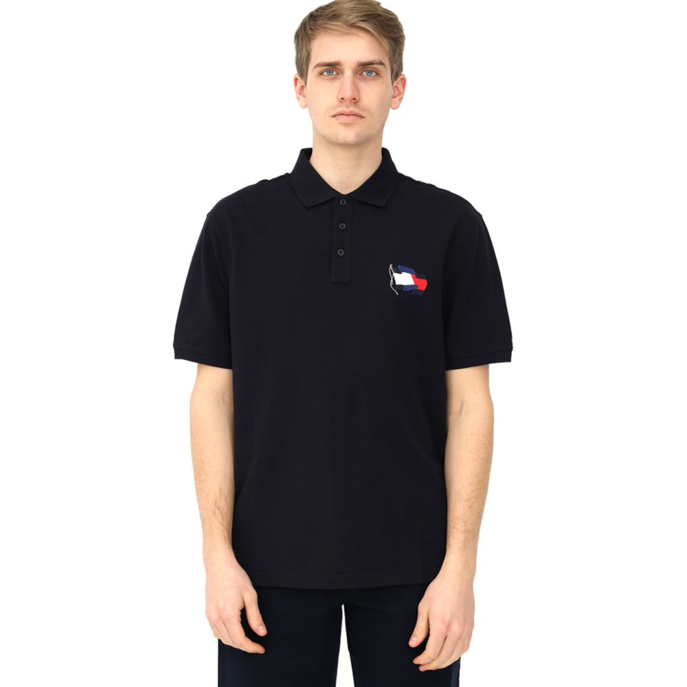 TH PREMIUM SIGNATURE FLAG BLACK POLO