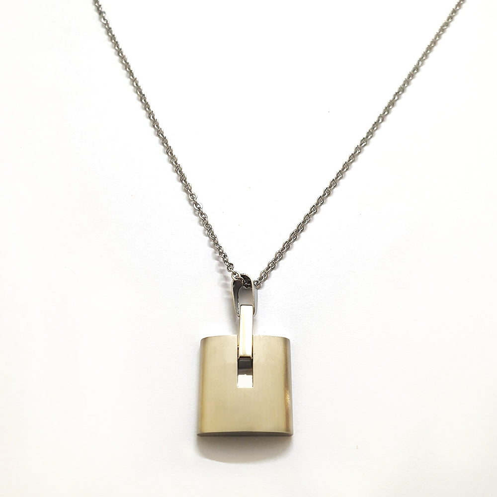 Lock Pendant Necklace 711