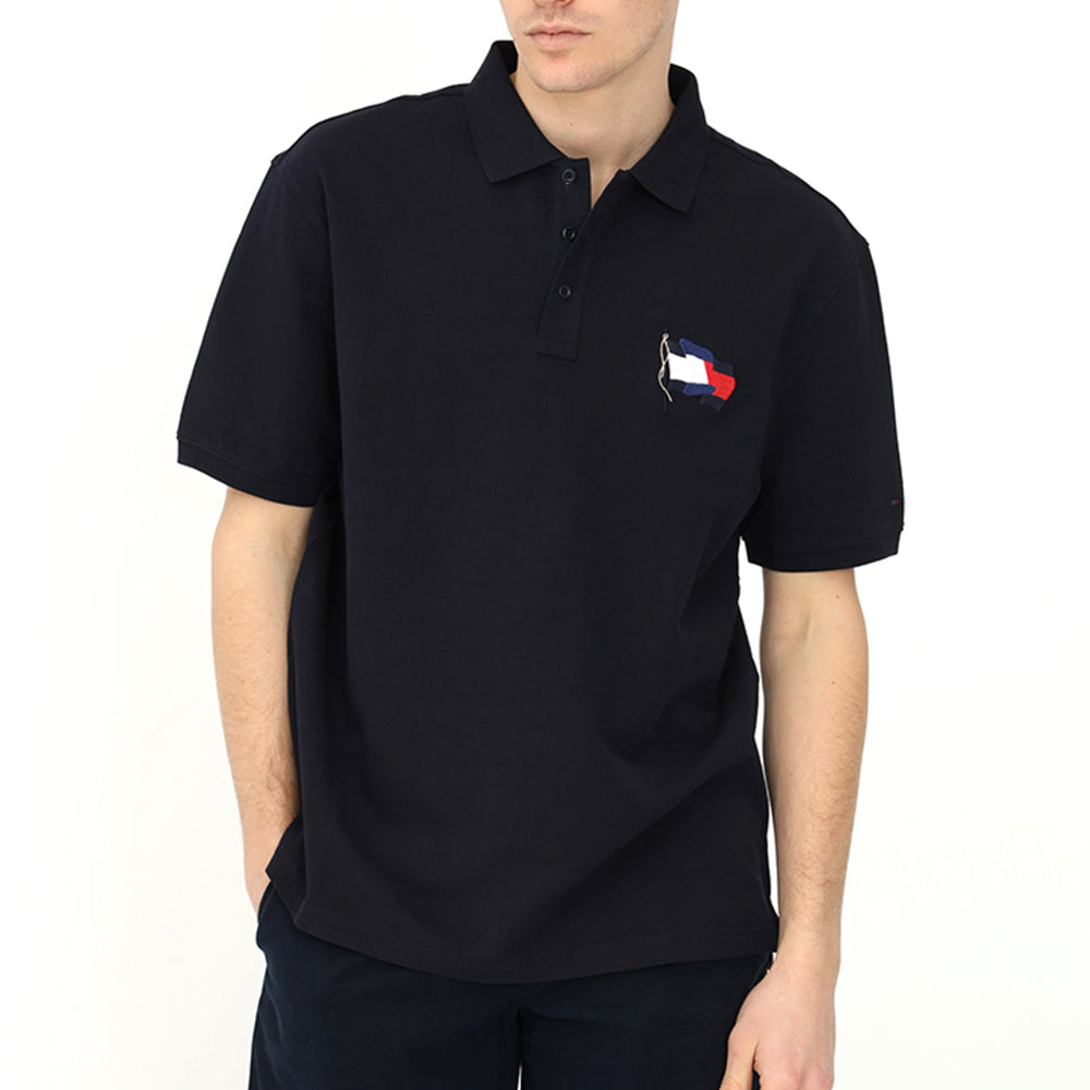 TH PREMIUM SIGNATURE FLAG BLACK POLO