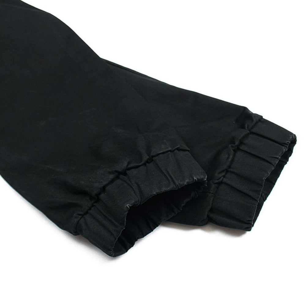 ZRA  cotton strech cargo trousers-BLACK