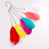 feather earring with holder (592418013212)