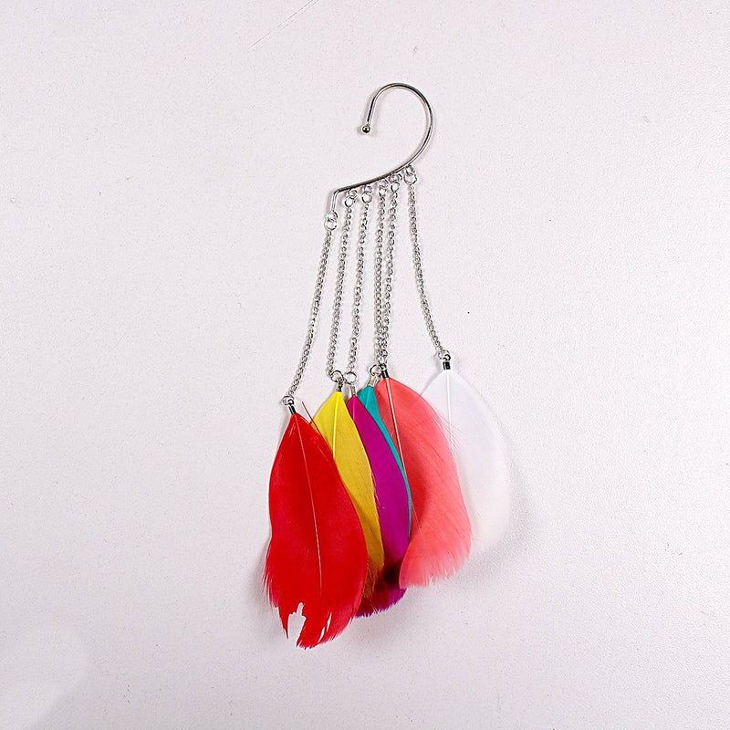 feather earring with holder (592418013212)