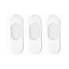 SOFT TOUCH-Invisible 3 Pair Plain White Socks (764189802614)